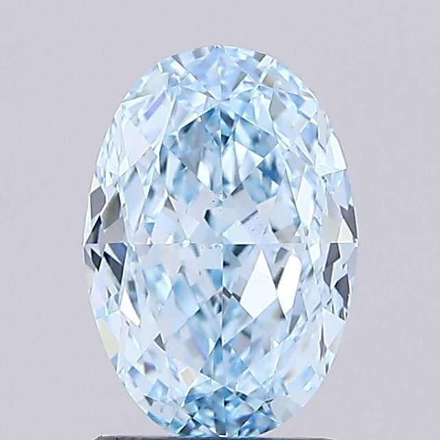 Loose Diamond - OVAL 2.04ct Fancy Vivid Blue VS1: Loose Diamond - OVAL 2.04ct Fancy Vivid Blue VS1 Source: This is a real non-mined Diamond that has been grown in a lab Shape: OVAL Carats: 2.04 Color: Fancy Vivid Blue Certification: IGI Video: