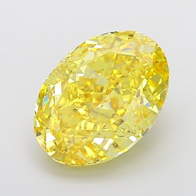 Loose Diamond - OVAL 9.09ct Fancy Vivid Yellow VS2: Loose Diamond - OVAL 9.09ct Fancy Vivid Yellow VS2 Source: This is a real non-mined Diamond that has been grown in a lab Shape: OVAL Carats: 9.09 Color: Fancy Vivid Yellow Certification: IGI Video: