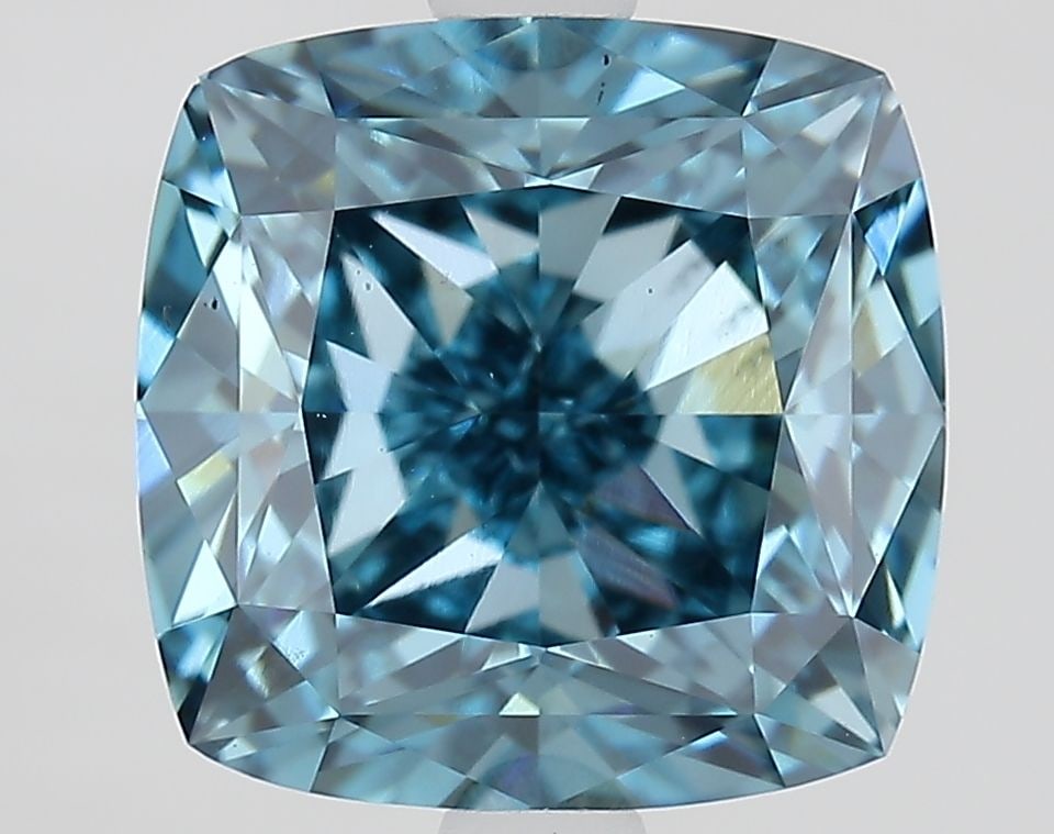 Loose Diamond - CUSHION MODIFIED 3.63ct Fancy Vivid Blue VS1: Loose Diamond - CUSHION MODIFIED 3.63ct Fancy Vivid Blue VS1 Source: This is a real non-mined Diamond that has been grown in a lab Shape: CUSHION MODIFIED Carats: 3.63 Color: Fancy Vivid Blue Certific