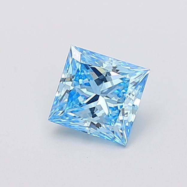 Loose Diamond - PRINCESS 1.07ct Fancy Vivid Blue VS1: Loose Diamond - PRINCESS 1.07ct Fancy Vivid Blue VS1 Source: This is a real non-mined Diamond that has been grown in a lab Shape: PRINCESS Carats: 1.07 Color: Fancy Vivid Blue Certification: IGI Video