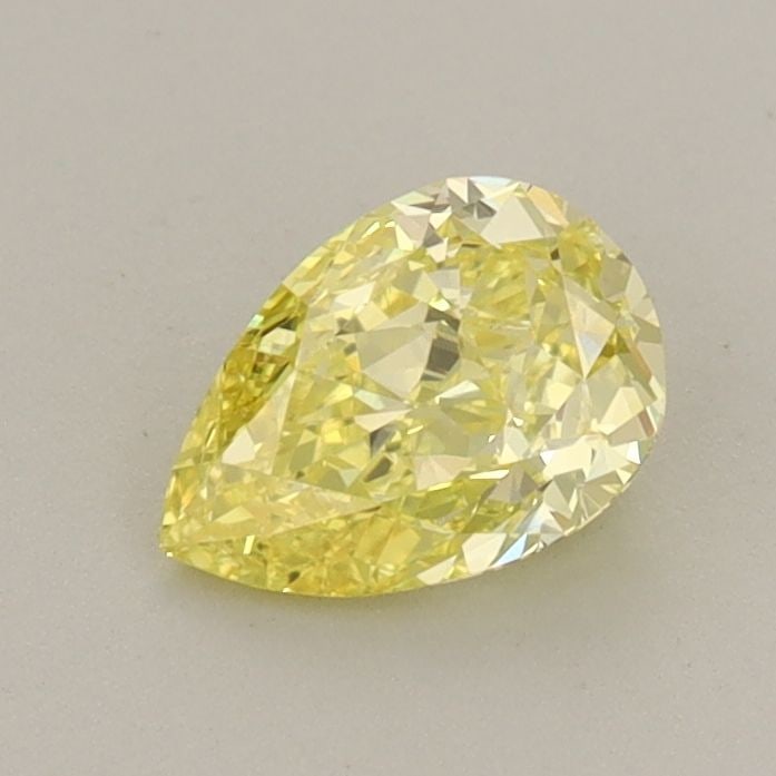 Loose Diamond - PEAR 0.66ct Fancy Vivid Yellow VVS2: Loose Diamond - PEAR 0.66ct Fancy Vivid Yellow VVS2 Source: This is a real non-mined Diamond that has been grown in a lab Shape: PEAR Carats: 0.66 Color: Fancy Vivid Yellow Certification: IGI Video: