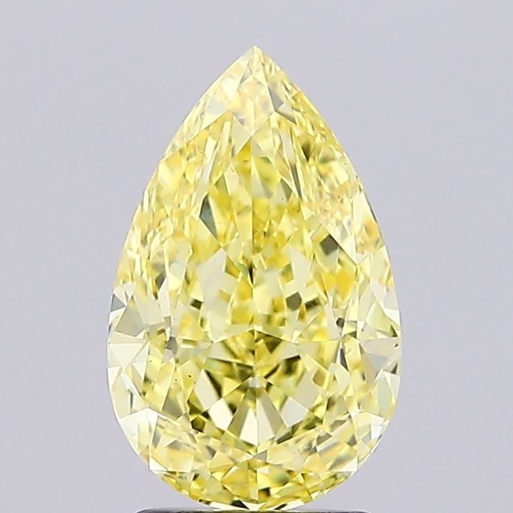 Loose Diamond - PEAR 2.78ct Fancy Intense Yellow VS1: Loose Diamond - PEAR 2.78ct Fancy Intense Yellow VS1 Source: This is a real non-mined Diamond that has been grown in a lab Shape: PEAR Carats: 2.78 Color: Fancy Intense Yellow Certification: IGI Video
