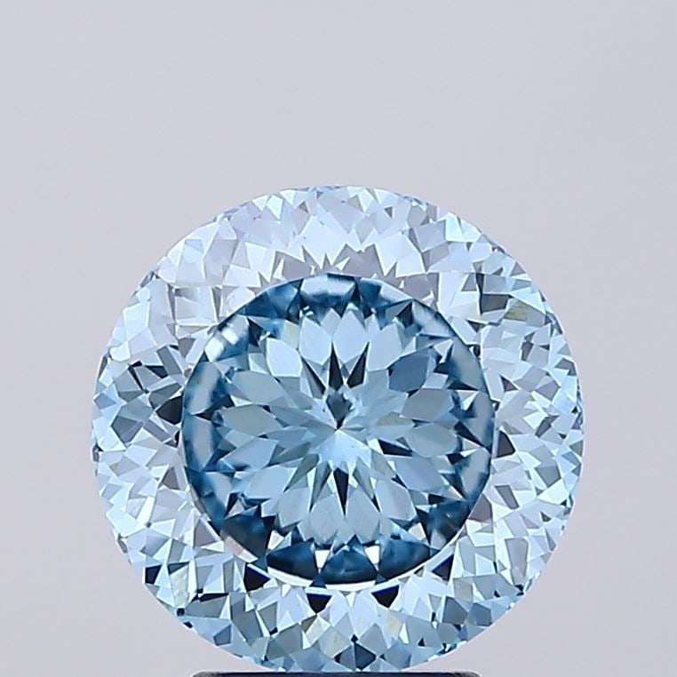 Loose Diamond - ROUND 4.03ct Fancy Intense Blue VS1: Loose Diamond - ROUND 4.03ct Fancy Intense Blue VS1 Source: This is a real non-mined Diamond that has been grown in a lab Shape: ROUND Carats: 4.03 Color: Fancy Intense Blue Certification: IGI Video: