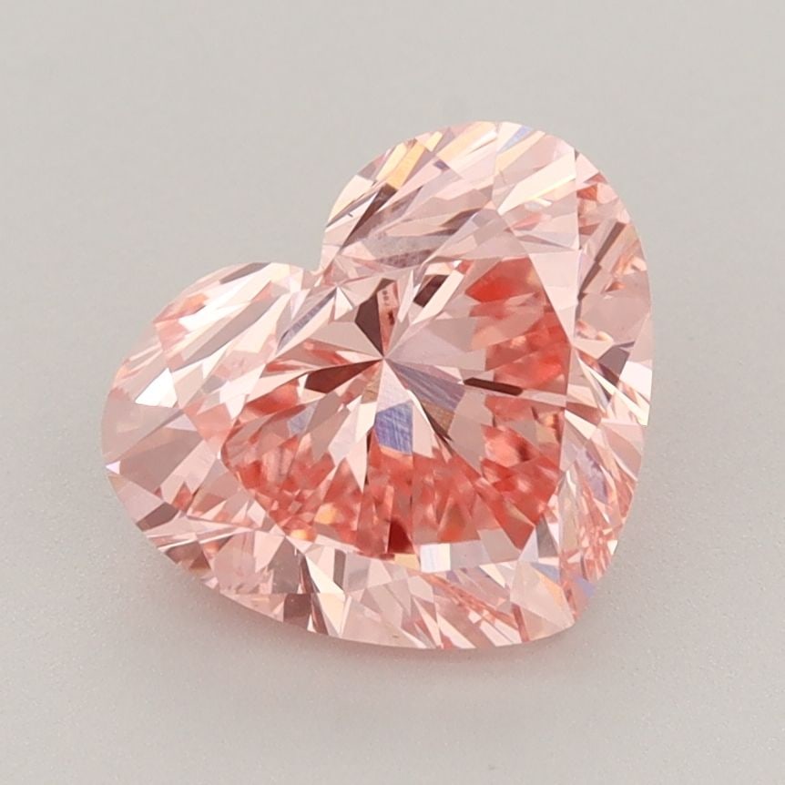 Loose Diamond - HEART 2.52ct Fancy Vivid Pink VS1: Loose Diamond - HEART 2.52ct Fancy Vivid Pink VS1 Source: This is a real non-mined Diamond that has been grown in a lab Shape: HEART Carats: 2.52 Color: Fancy Vivid Pink Certification: IGI Video: