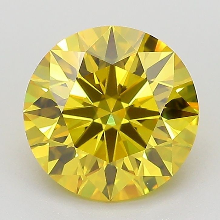 Ideal Loose Diamond - ROUND 2.03ct Fancy Vivid Yellow VVS1: Ideal Loose Diamond - ROUND 2.03ct Fancy Vivid Yellow VVS1 Source: This is a real non-mined Diamond that has been grown in a lab Shape: ROUND Carats: 2.03 Color: Fancy Vivid Yellow Certification: IGI 