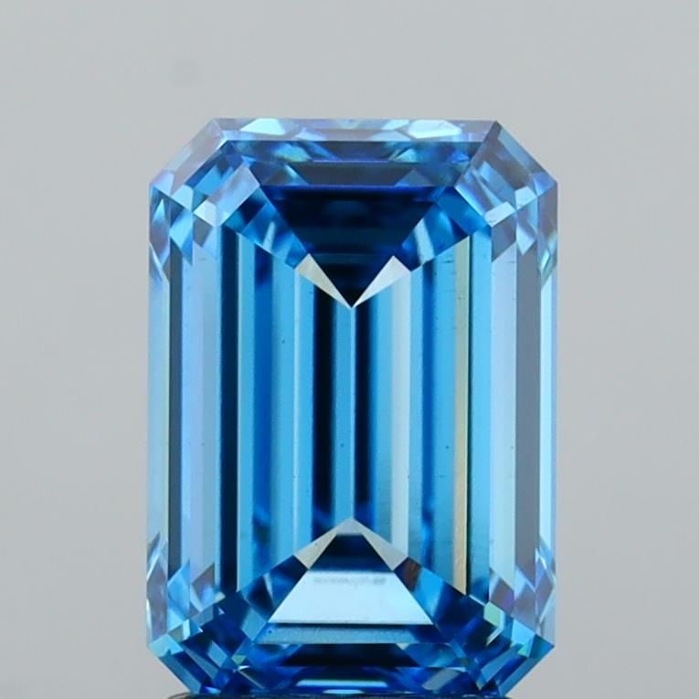 Loose Diamond - EMERALD 3.02ct Fancy Vivid Blue VS1: Loose Diamond - EMERALD 3.02ct Fancy Vivid Blue VS1 Source: This is a real non-mined Diamond that has been grown in a lab Shape: EMERALD Carats: 3.02 Color: Fancy Vivid Blue Certification: IGI Video: