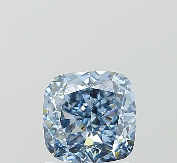 Loose Diamond - CUSHION MODIFIED 1.58ct Fancy Intense Blue VS1: Loose Diamond - CUSHION MODIFIED 1.58ct Fancy Intense Blue VS1 Source: This is a real non-mined Diamond that has been grown in a lab Shape: CUSHION MODIFIED Carats: 1.58 Color: Fancy Intense Blue Cert