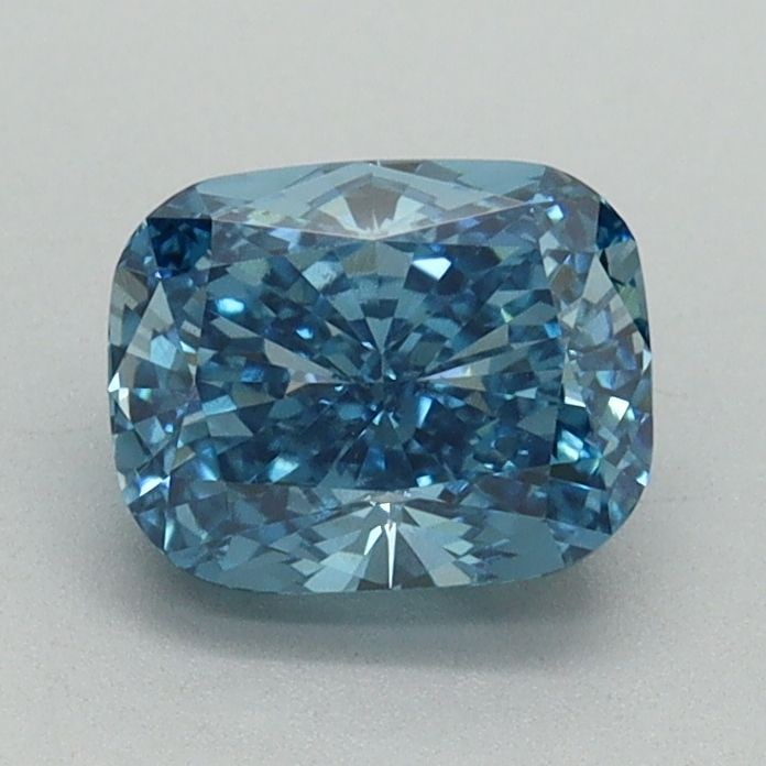 Loose Diamond - CUSHION BRILLIANT 1.14ct Fancy Vivid Blue VS1: Loose Diamond - CUSHION BRILLIANT 1.14ct Fancy Vivid Blue VS1 Source: This is a real non-mined Diamond that has been grown in a lab Shape: CUSHION BRILLIANT Carats: 1.14 Color: Fancy Vivid Blue Certif