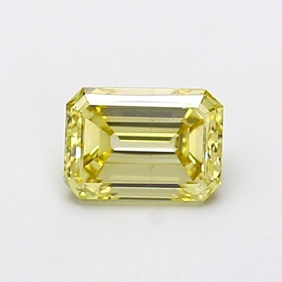Loose Diamond - EMERALD 0.97ct Fancy Yellow VS2: Loose Diamond - EMERALD 0.97ct Fancy Yellow VS2 Source: This is a real non-mined Diamond that has been grown in a lab Shape: EMERALD Carats: 0.97 Color: Fancy Yellow Certification: IGI Video: