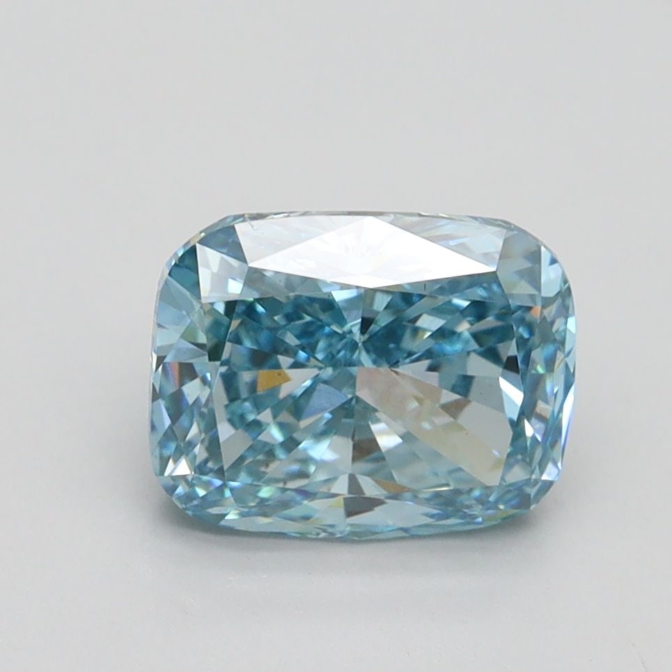 Loose Diamond - CUSHION MODIFIED 2.03ct Fancy Intense Blue VS2: Loose Diamond - CUSHION MODIFIED 2.03ct Fancy Intense Blue VS2 Source: This is a real non-mined Diamond that has been grown in a lab Shape: CUSHION MODIFIED Carats: 2.03 Color: Fancy Intense Blue Cert