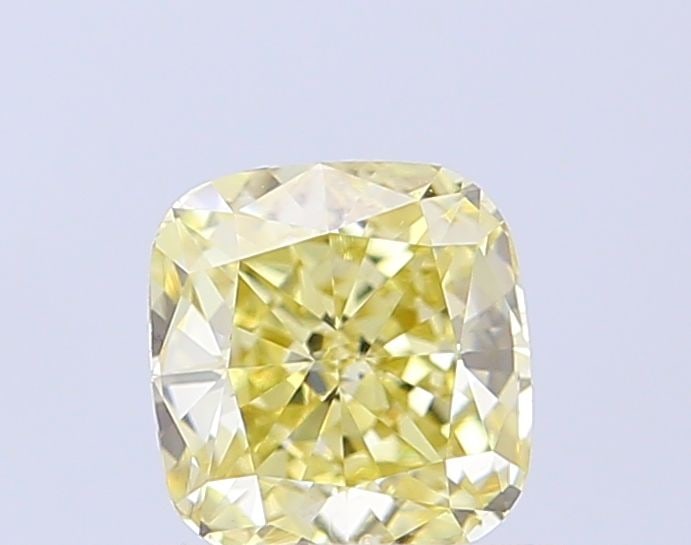 Loose Diamond - CUSHION MODIFIED 1.03ct Fancy Light Yellow VVS2: Loose Diamond - CUSHION MODIFIED 1.03ct Fancy Light Yellow VVS2 Source: This is a real non-mined Diamond that has been grown in a lab Shape: CUSHION MODIFIED Carats: 1.03 Color: Fancy Light Yellow Cer