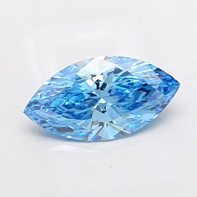 Loose Diamond - MARQUISE 1.59ct Fancy Vivid Blue VS2: Loose Diamond - MARQUISE 1.59ct Fancy Vivid Blue VS2 Source: This is a real non-mined Diamond that has been grown in a lab Shape: MARQUISE Carats: 1.59 Color: Fancy Vivid Blue Certification: IGI