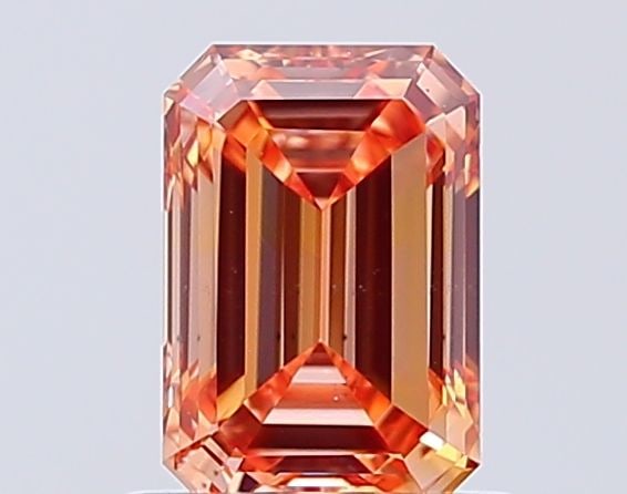 Loose Diamond - EMERALD 1.0ct Fancy Intense Yellowish Orange SI1: Loose Diamond - EMERALD 1.0ct Fancy Intense Yellowish Orange SI1 Source: This is a real non-mined Diamond that has been grown in a lab Shape: EMERALD Carats: 1.0 Color: Fancy Intense Yellowish Orange 