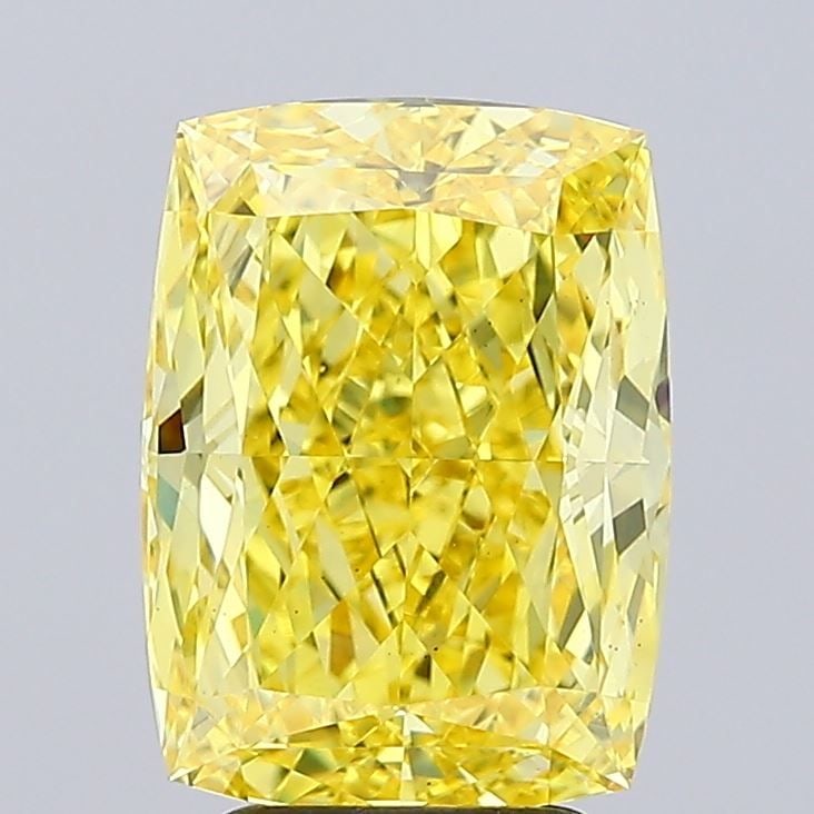 Loose Diamond - CUSHION MODIFIED 4.51ct Fancy Intense Yellow VS2: Loose Diamond - CUSHION MODIFIED 4.51ct Fancy Intense Yellow VS2 Source: This is a real non-mined Diamond that has been grown in a lab Shape: CUSHION MODIFIED Carats: 4.51 Color: Fancy Intense Yellow 