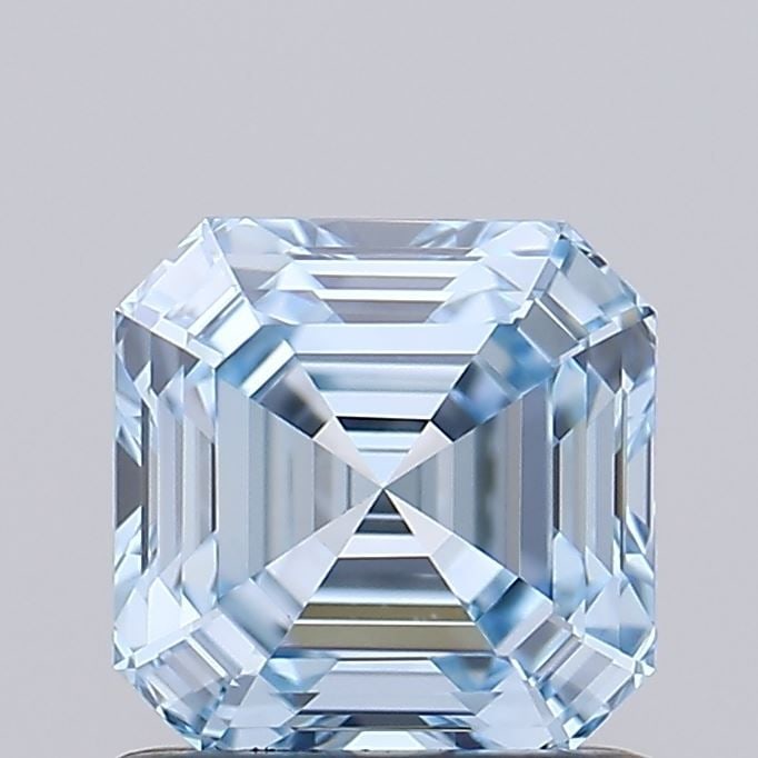Loose Diamond - ASSCHER 1.02ct Fancy Vivid Blue VVS2: Loose Diamond - ASSCHER 1.02ct Fancy Vivid Blue VVS2 Source: This is a real non-mined Diamond that has been grown in a lab Shape: ASSCHER Carats: 1.02 Color: Fancy Vivid Blue Certification: IGI