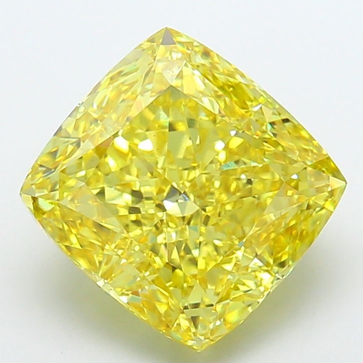 Loose Diamond - CUSHION MODIFIED 10.04ct Fancy Vivid Yellow VS1: Loose Diamond - CUSHION MODIFIED 10.04ct Fancy Vivid Yellow VS1 Source: This is a real non-mined Diamond that has been grown in a lab Shape: CUSHION MODIFIED Carats: 10.04 Color: Fancy Vivid Yellow Ce