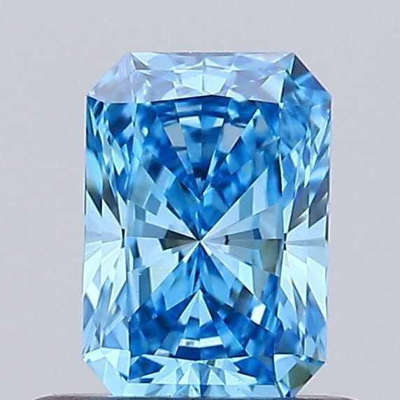 Loose Diamond - RADIANT 0.48ct Fancy Vivid Blue VVS2: Loose Diamond - RADIANT 0.48ct Fancy Vivid Blue VVS2 Source: This is a real non-mined Diamond that has been grown in a lab Shape: RADIANT Carats: 0.48 Color: Fancy Vivid Blue Certification: IGI Video: