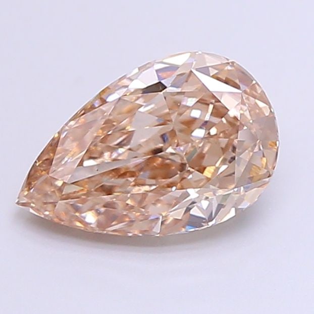 Loose Diamond - PEAR 1.75ct Fancy Light Brown VVS2: Loose Diamond - PEAR 1.75ct Fancy Light Brown VVS2 Source: This is a real non-mined Diamond that has been grown in a lab Shape: PEAR Carats: 1.75 Color: Fancy Light Brown Certification: IGI Additional