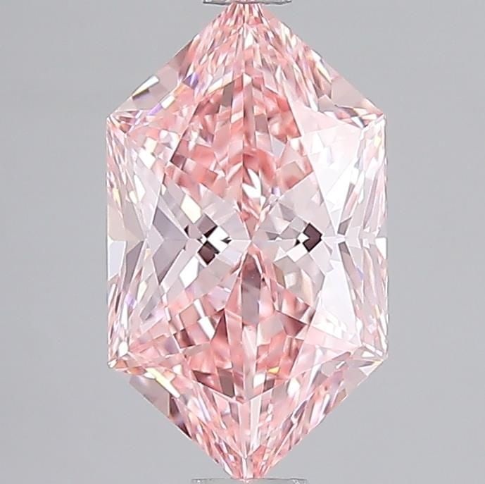 Loose Diamond - HEXAGONAL 2.0ct Fancy Vivid Pink VVS1: Loose Diamond - HEXAGONAL 2.0ct Fancy Vivid Pink VVS1 Source: This is a real non-mined Diamond that has been grown in a lab Shape: HEXAGONAL Carats: 2.0 Color: Fancy Vivid Pink Certification: IGI Vide