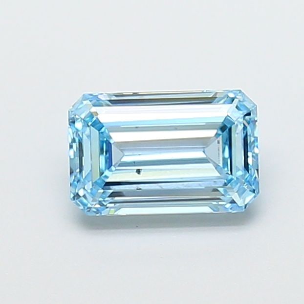 Loose Diamond - EMERALD 1.5ct Fancy Vivid Blue SI1: Loose Diamond - EMERALD 1.5ct Fancy Vivid Blue SI1 Source: This is a real non-mined Diamond that has been grown in a lab Shape: EMERALD Carats: 1.5 Color: Fancy Vivid Blue Certification: IGI Additiona