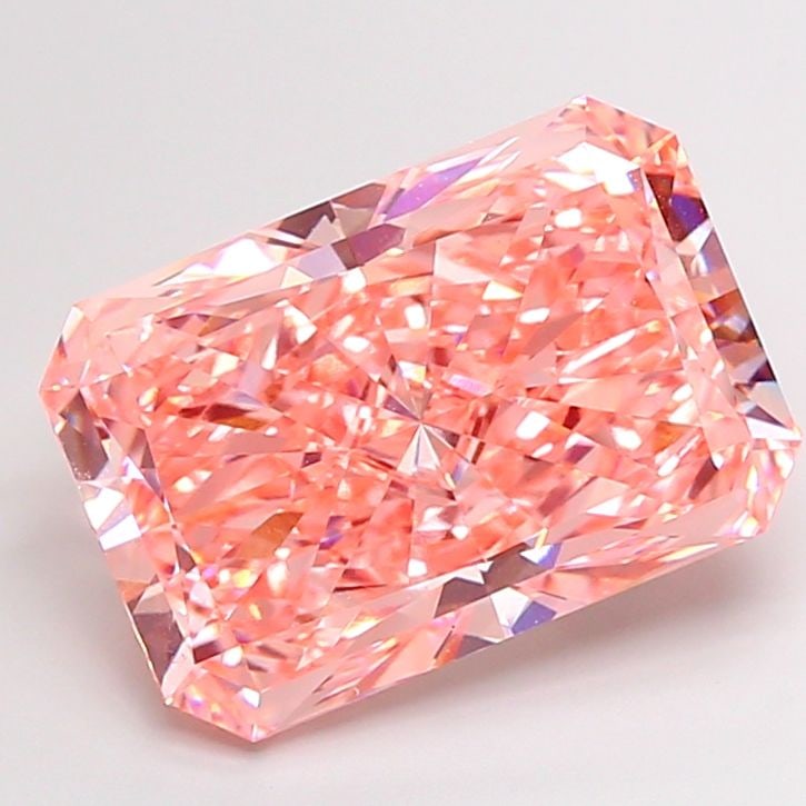 Loose Diamond - RADIANT 10.22ct Fancy Vivid Pink VVS2: Loose Diamond - RADIANT 10.22ct Fancy Vivid Pink VVS2 Source: This is a real non-mined Diamond that has been grown in a lab Shape: RADIANT Carats: 10.22 Color: Fancy Vivid Pink Certification: IGI Addi