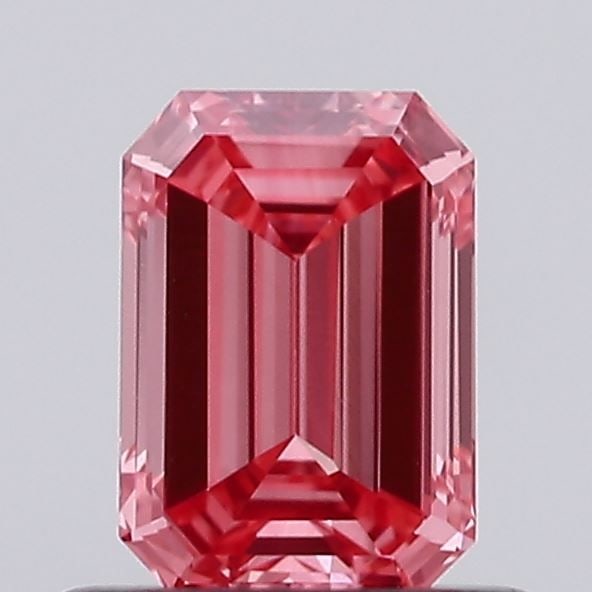 Loose Diamond - EMERALD 0.61ct Fancy Vivid Pink VVS2: Loose Diamond - EMERALD 0.61ct Fancy Vivid Pink VVS2 Source: This is a real non-mined Diamond that has been grown in a lab Shape: EMERALD Carats: 0.61 Color: Fancy Vivid Pink Certification: NONE Addit