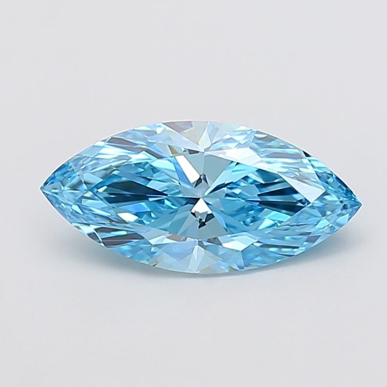 Loose Diamond - MARQUISE 2.11ct Fancy Vivid Blue VVS2: Loose Diamond - MARQUISE 2.11ct Fancy Vivid Blue VVS2 Source: This is a real non-mined Diamond that has been grown in a lab Shape: MARQUISE Carats: 2.11 Color: Fancy Vivid Blue Certification: IGI Vide