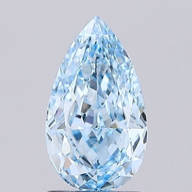 Loose Diamond - PEAR 1.63ct Fancy Vivid Blue VVS2: Loose Diamond - PEAR 1.63ct Fancy Vivid Blue VVS2 Source: This is a real non-mined Diamond that has been grown in a lab Shape: PEAR Carats: 1.63 Color: Fancy Vivid Blue Certification: IGI Video: