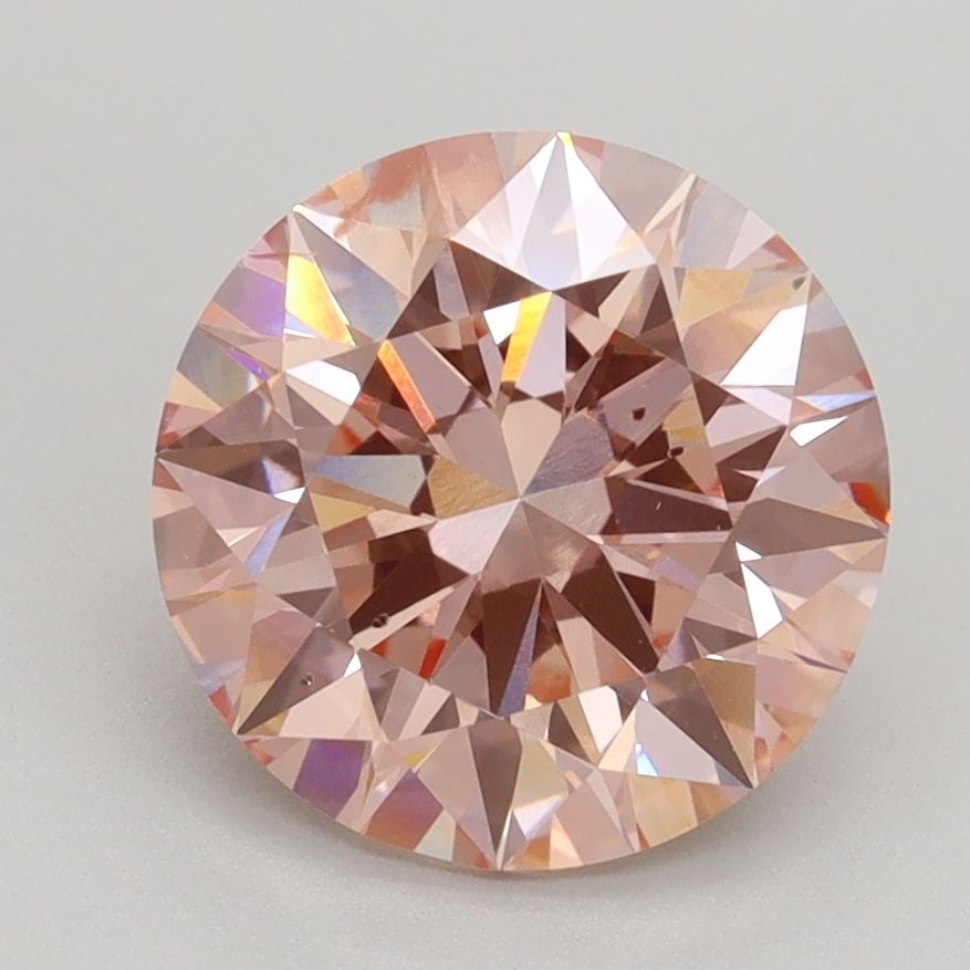 Loose Diamond - ROUND 2.8ct Fancy Intense Pink SI2: Loose Diamond - ROUND 2.8ct Fancy Intense Pink SI2 Source: This is a real non-mined Diamond that has been grown in a lab Shape: ROUND Carats: 2.8 Color: Fancy Intense Pink Certification: IGI Video: