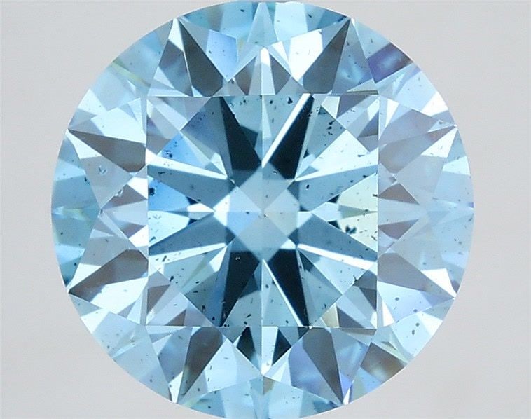 Ideal Loose Diamond - ROUND 5.04ct Fancy Vivid Blue SI2: Ideal Loose Diamond - ROUND 5.04ct Fancy Vivid Blue SI2 Source: This is a real non-mined Diamond that has been grown in a lab Shape: ROUND Carats: 5.04 Color: Fancy Vivid Blue Certification: IGI Video