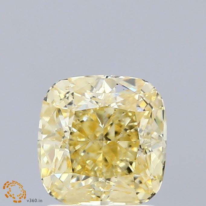 Loose Diamond - CUSHION MODIFIED 2.06ct Fancy Intense Yellow VS1: Loose Diamond - CUSHION MODIFIED 2.06ct Fancy Intense Yellow VS1 Source: This is a real non-mined Diamond that has been grown in a lab Shape: CUSHION MODIFIED Carats: 2.06 Color: Fancy Intense Yellow 