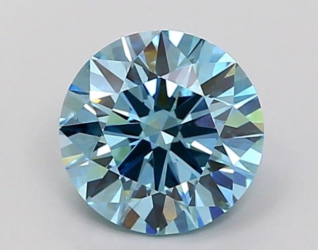 Loose Diamond - ROUND 1.58ct Fancy Vivid Blue VVS2: Loose Diamond - ROUND 1.58ct Fancy Vivid Blue VVS2 Source: This is a real non-mined Diamond that has been grown in a lab Shape: ROUND Carats: 1.58 Color: Fancy Vivid Blue Certification: IGI Video: