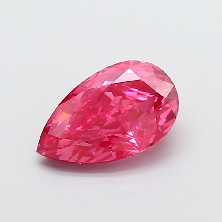 Loose Diamond - PEAR 2.13ct Fancy Vivid Pink VS1: Loose Diamond - PEAR 2.13ct Fancy Vivid Pink VS1 Source: This is a real non-mined Diamond that has been grown in a lab Shape: PEAR Carats: 2.13 Color: Fancy Vivid Pink Certification: IGI Video: