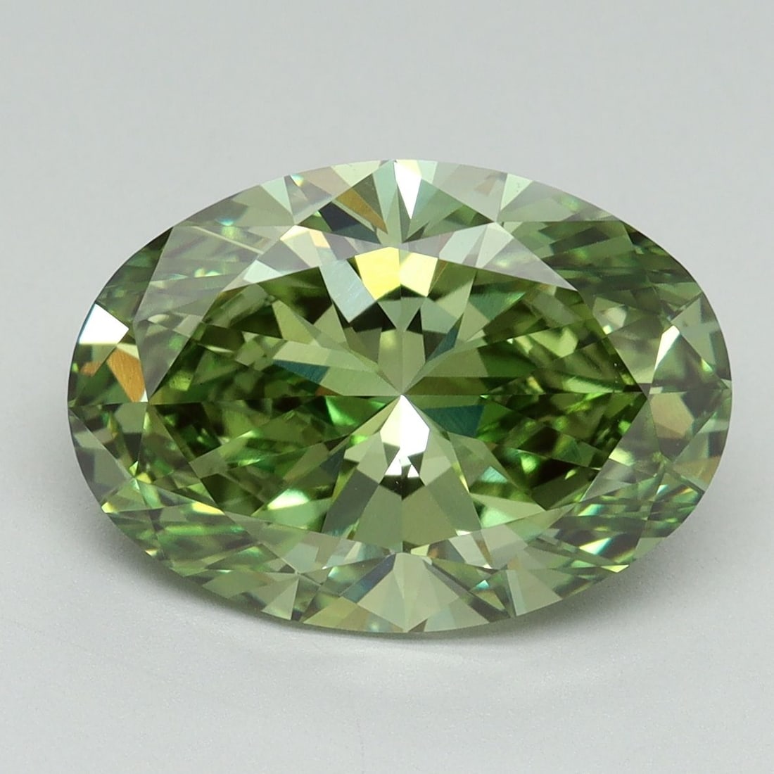 Loose Diamond - OVAL 5.03ct Fancy Vivid Green VS1 (1 of 1)