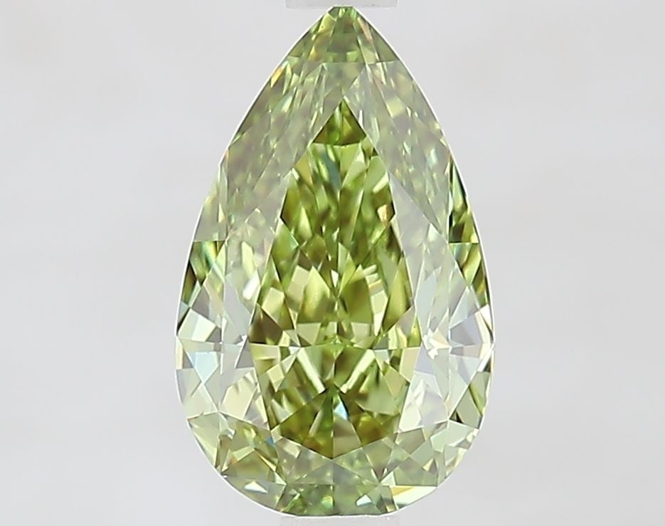 Loose Diamond - PEAR 1.43ct Fancy Vivid Green VS1: Loose Diamond - PEAR 1.43ct Fancy Vivid Green VS1 Source: This is a real non-mined Diamond that has been grown in a lab Shape: PEAR Carats: 1.43 Color: Fancy Vivid Green Certification: IGI Video: