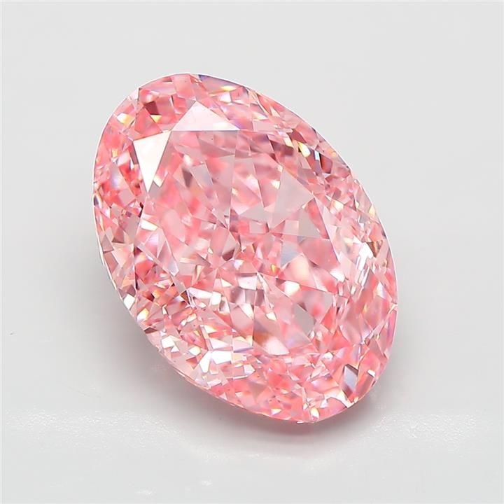 Loose Diamond - OVAL 6.02ct Fancy Vivid Pink VS1: Loose Diamond - OVAL 6.02ct Fancy Vivid Pink VS1 Source: This is a real non-mined Diamond that has been grown in a lab Shape: OVAL Carats: 6.02 Color: Fancy Vivid Pink Certification: IGI Video: