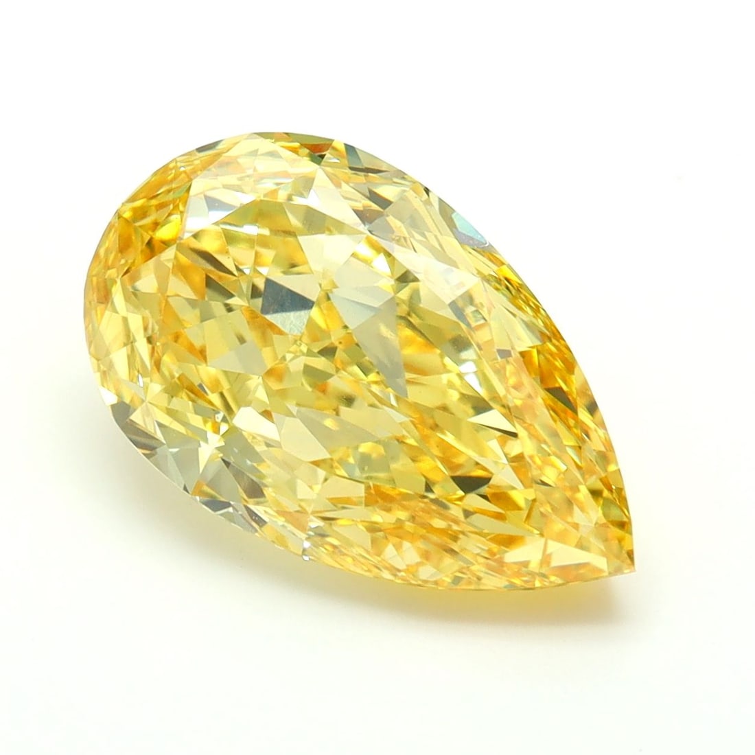 Loose Diamond - PEAR 5.09ct Fancy Vivid Yellow VS1: Loose Diamond - PEAR 5.09ct Fancy Vivid Yellow VS1 Source: This is a real non-mined Diamond that has been grown in a lab Shape: PEAR Carats: 5.09 Color: Fancy Vivid Yellow Certification: IGI Video: