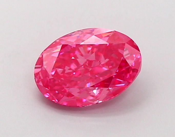 Loose Diamond - OVAL 1.37ct Fancy Vivid Pink VS1: Loose Diamond - OVAL 1.37ct Fancy Vivid Pink VS1 Source: This is a real non-mined Diamond that has been grown in a lab Shape: OVAL Carats: 1.37 Color: Fancy Vivid Pink Certification: IGI Video: