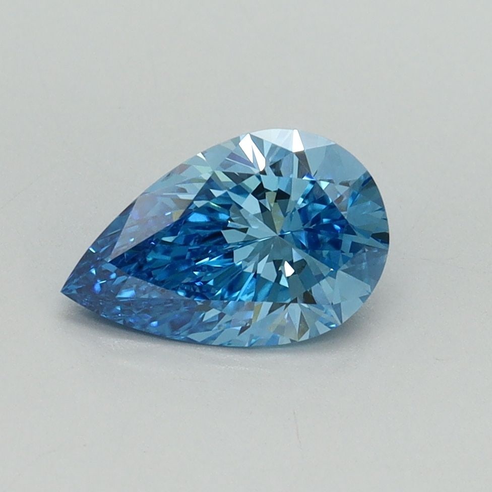 Loose Diamond - PEAR 1.01ct Fancy Vivid Blue VS2: Loose Diamond - PEAR 1.01ct Fancy Vivid Blue VS2 Source: This is a real non-mined Diamond that has been grown in a lab Shape: PEAR Carats: 1.01 Color: Fancy Vivid Blue Certification: IGI Video: Video