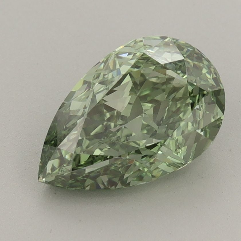 Loose Diamond - PEAR 2.2ct Fancy Vivid Green VVS2: Loose Diamond - PEAR 2.2ct Fancy Vivid Green VVS2 Source: This is a real non-mined Diamond that has been grown in a lab Shape: PEAR Carats: 2.2 Color: Fancy Vivid Green Certification: IGI Video: