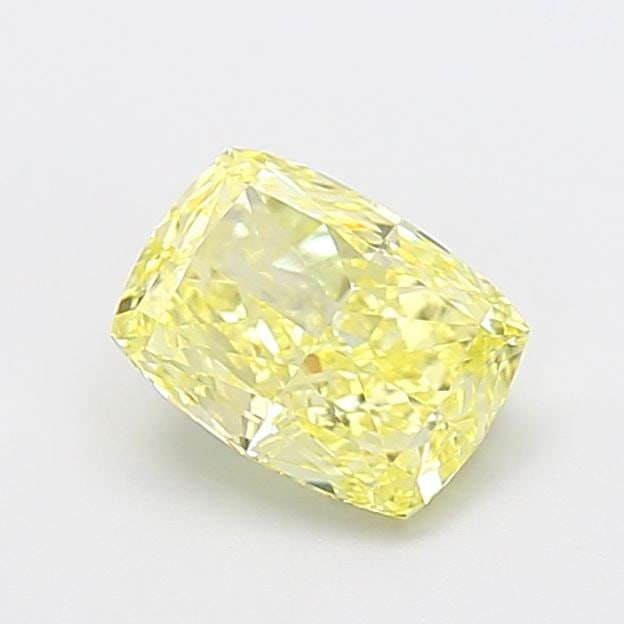 Loose Diamond - CUSHION MODIFIED 1.64ct Fancy Yellow VVS2: Loose Diamond - CUSHION MODIFIED 1.64ct Fancy Yellow VVS2 Source: This is a real non-mined Diamond that has been grown in a lab Shape: CUSHION MODIFIED Carats: 1.64 Color: Fancy Yellow Certification: 