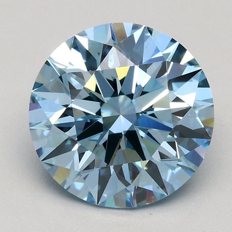 Ideal Loose Diamond - ROUND 1.55ct Fancy Blue VS2: Ideal Loose Diamond - ROUND 1.55ct Fancy Blue VS2 Source: This is a real non-mined Diamond that has been grown in a lab Shape: ROUND Carats: 1.55 Color: Fancy Blue Certification: IGI Video: