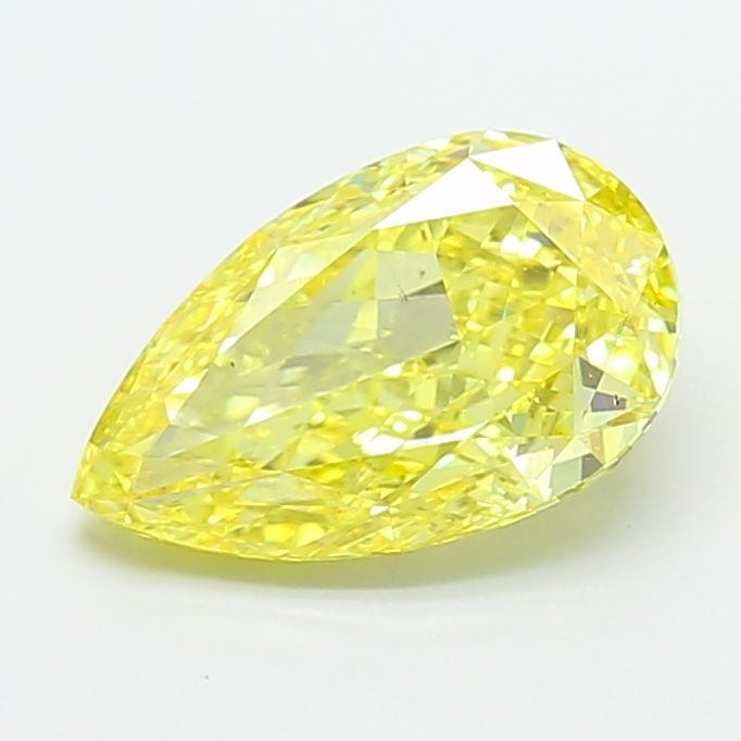 Loose Diamond - PEAR 4.02ct Fancy Vivid Yellow SI1: Loose Diamond - PEAR 4.02ct Fancy Vivid Yellow SI1 Source: This is a real non-mined Diamond that has been grown in a lab Shape: PEAR Carats: 4.02 Color: Fancy Vivid Yellow Certification: IGI Video: