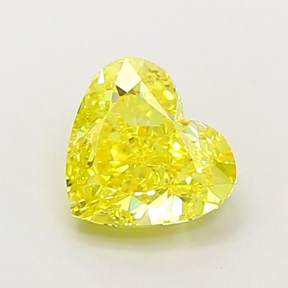 Loose Diamond - HEART 1.06ct Fancy Vivid Yellow IF: Loose Diamond - HEART 1.06ct Fancy Vivid Yellow IF Source: This is a real non-mined Diamond that has been grown in a lab Shape: HEART Carats: 1.06 Color: Fancy Vivid Yellow Certification: IGI Video: