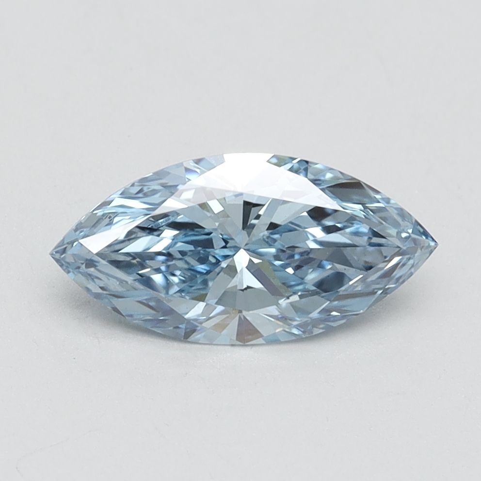 Loose Diamond - MARQUISE 1.06ct Fancy Vivid Blue VS1: Loose Diamond - MARQUISE 1.06ct Fancy Vivid Blue VS1 Source: This is a real non-mined Diamond that has been grown in a lab Shape: MARQUISE Carats: 1.06 Color: Fancy Vivid Blue Certification: IGI Video