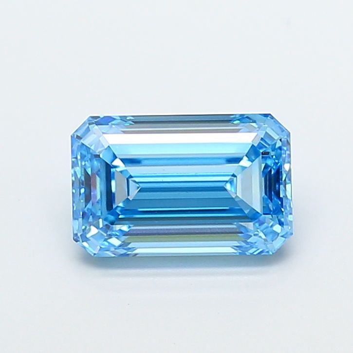 Loose Diamond - EMERALD 3.01ct Fancy Vivid Blue VVS2: Loose Diamond - EMERALD 3.01ct Fancy Vivid Blue VVS2 Source: This is a real non-mined Diamond that has been grown in a lab Shape: EMERALD Carats: 3.01 Color: Fancy Vivid Blue Certification: IGI Video: