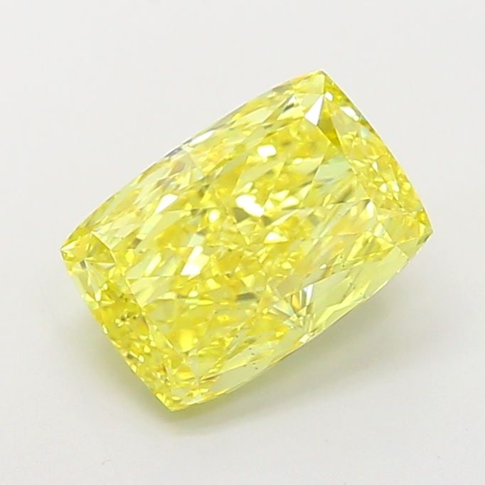 Loose Diamond - CUSHION MODIFIED 3.7ct Fancy Vivid Yellow VS1: Loose Diamond - CUSHION MODIFIED 3.7ct Fancy Vivid Yellow VS1 Source: This is a real non-mined Diamond that has been grown in a lab Shape: CUSHION MODIFIED Carats: 3.7 Color: Fancy Vivid Yellow Certif