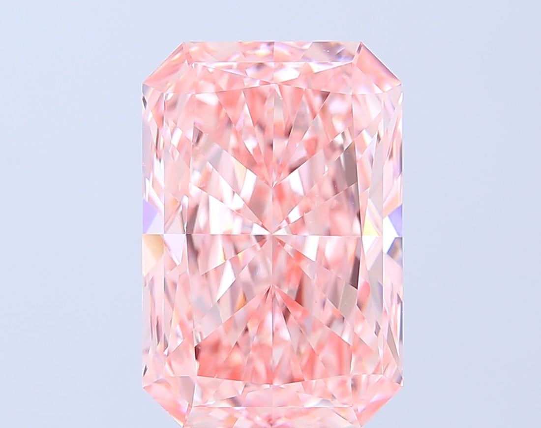 Loose Diamond - RADIANT 7.01ct Fancy Vivid Pink VS1: Loose Diamond - RADIANT 7.01ct Fancy Vivid Pink VS1 Source: This is a real non-mined Diamond that has been grown in a lab Shape: RADIANT Carats: 7.01 Color: Fancy Vivid Pink Certification: IGI Video: