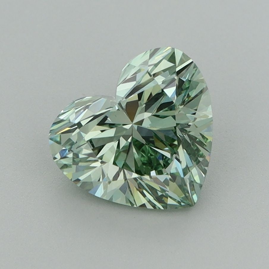 Loose Diamond - HEART 1.69ct Fancy Vivid Green VVS1: Loose Diamond - HEART 1.69ct Fancy Vivid Green VVS1 Source: This is a real non-mined Diamond that has been grown in a lab Shape: HEART Carats: 1.69 Color: Fancy Vivid Green Certification: IGI Video: