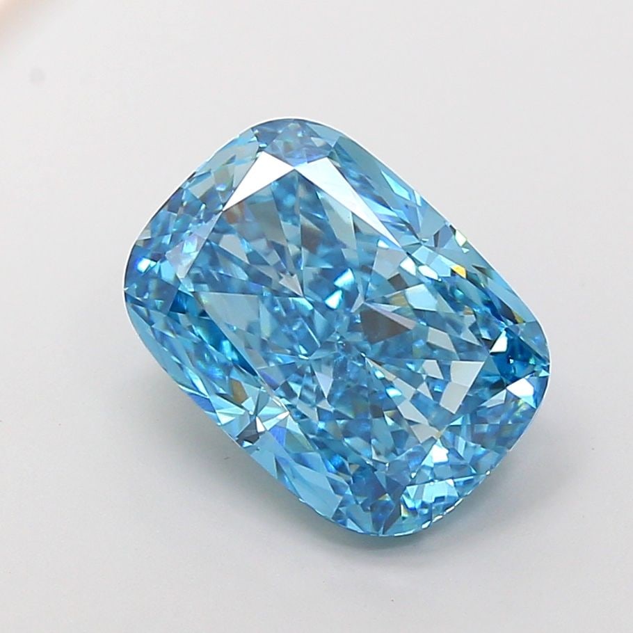 Loose Diamond - CUSHION MODIFIED 7.12ct Fancy Vivid Blue VS1: Loose Diamond - CUSHION MODIFIED 7.12ct Fancy Vivid Blue VS1 Source: This is a real non-mined Diamond that has been grown in a lab Shape: CUSHION MODIFIED Carats: 7.12 Color: Fancy Vivid Blue Certific